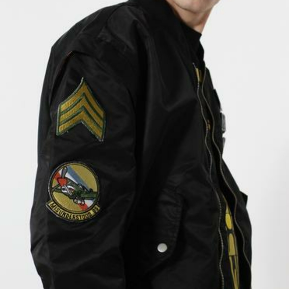 MILITEDDY MA-1 BLACK FLIGHT BOMBER JACKET by ENTREELIFESTYLE - Picture 3 of 9